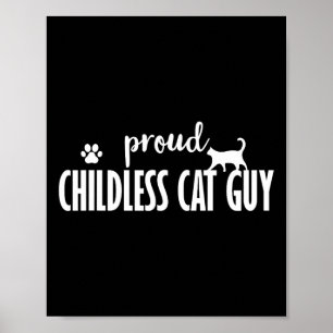 Póster Camisetas de tipos de gatos sin hijos