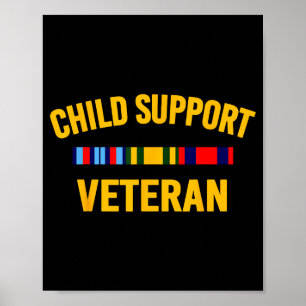 Póster Camisetas de Veteranos de Apoyo Infantil Banderas 