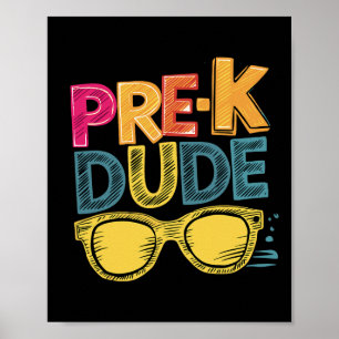 Póster Camisetas de vuelta al cole para preescolar Primer
