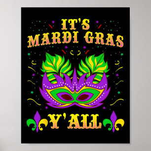 Póster Camisetas del Mardi Gras para las mujeres es el Ma