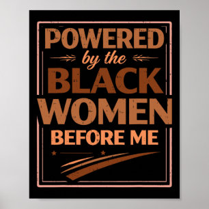 Póster Camisetas del Mes de la Historia Negra Mujeres Hom