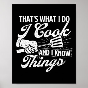 Póster Camisetas Divertidas De Barbacoa Eso Es Lo Que Hag