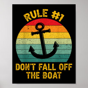 Póster Camisetas Divertidas de Crucero - Regla #1 No Te C