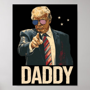 Póster Camisetas Divertidas de Trump Daddy's Home Para Ho