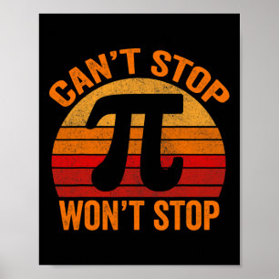 Póster Camisetas divertidas del día de Pi1