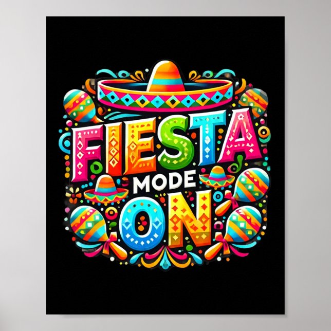 Póster Camisetas mexicanos de la Fiesta Cinco De Mayo (Frente)
