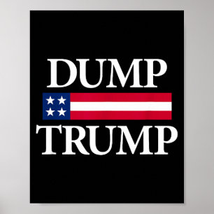 Póster Camisetas negras modernas unisex de tirar a trump