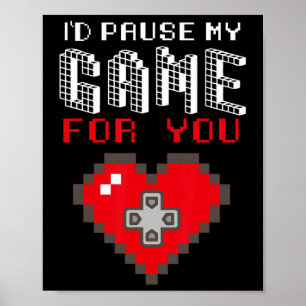 Póster Camisetas para el Día de San Valentín de videojueg