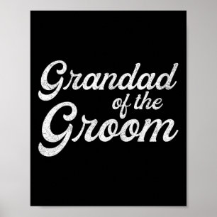 Póster Camisetas para hombres abuelo del novio1