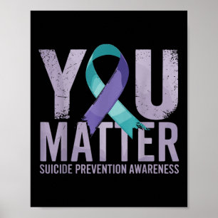 Póster Camisetas Prevención de Suicidios Conciencia del S