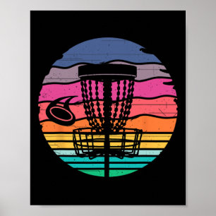 Póster Camisetas Retro Vintage de Golf de Disco Ropa de G
