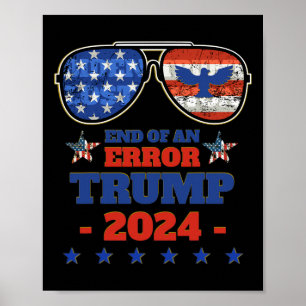 Póster Camisetas Trump 2024 - Divertidas Patrióticas 4 De