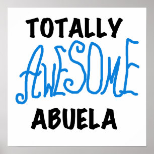 Póster Camisetas y regalos azules totalmente impresionant