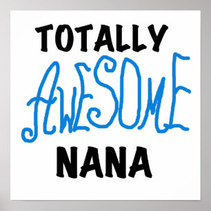 Póster Camisetas y regalos azules totalmente impresionant