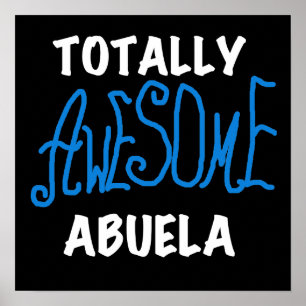 Póster Camisetas y regalos azules totalmente impresionant