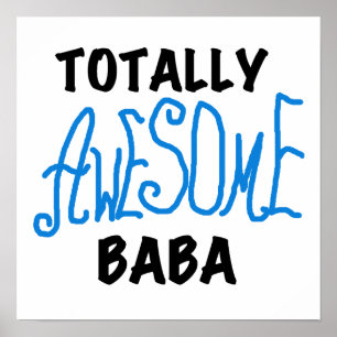 Póster Camisetas y regalos de Baba totalmente asombrosos