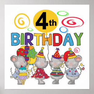 Póster Camisetas y regalos de cumpleaños para ratones