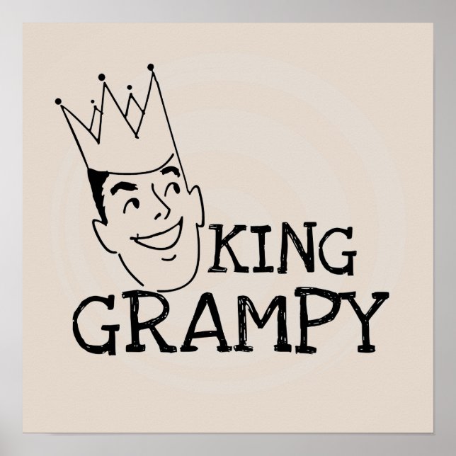 Póster Camisetas y regalos de King Grampy (Frente)