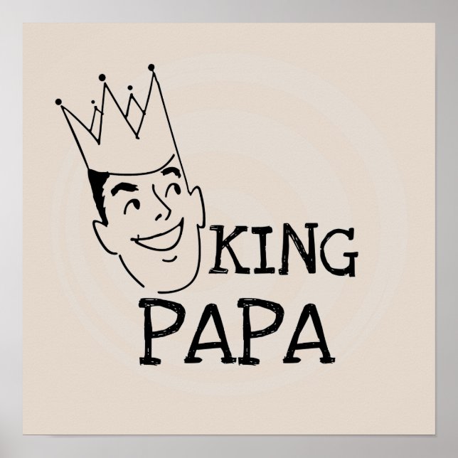 Póster Camisetas y regalos de King Papa (Frente)