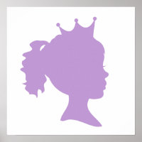 Camisetas y regalos de la Princesa de Silueta Púrp