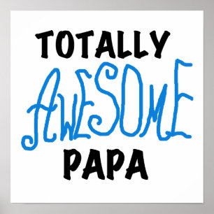 Póster Camisetas y regalos de papá totalmente asombrosos
