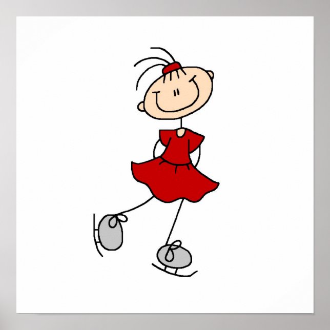 Póster Camisetas y regalos de patinaje sobre hielo del Ch (Frente)