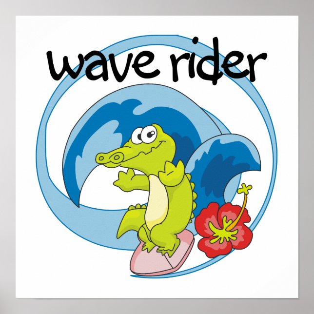 Póster Camisetas y regalos de Wave Rider T (Frente)