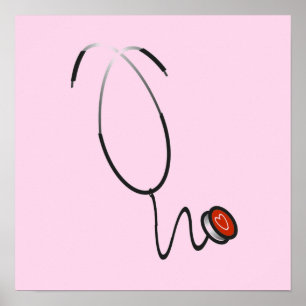 Póster Camisetas y regalos del estetoscopio