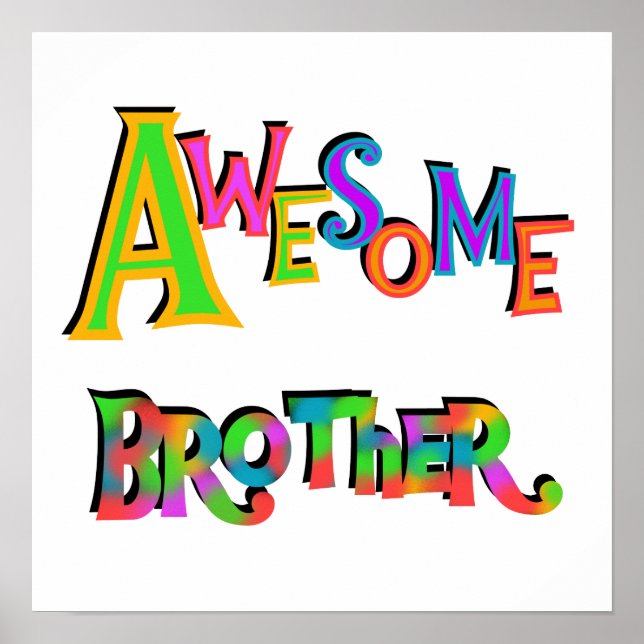 Póster Camisetas y regalos del Hermano Maravilloso (Frente)