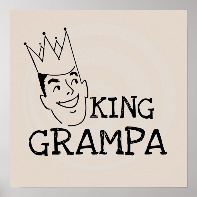 Póster Camisetas y regalos King Grampa (Frente)