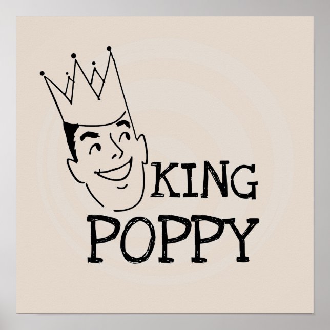 Póster Camisetas y regalos King Poppy (Frente)