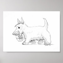 Póster Cammy con tazas Wolverine