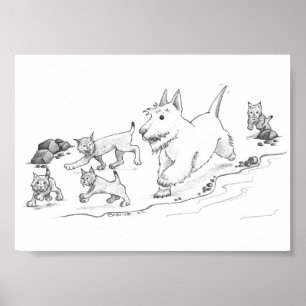 Póster Cammy y los gatitos