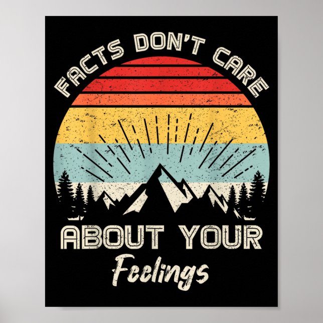 Póster Camng Crew Facts Don't Care About Your Feelings Re (Frente)