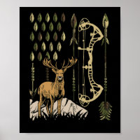 Camo Bandera Americana Bowaching Bow Archery Deer