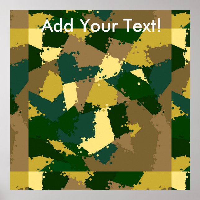 Póster Camo de la jungla dorada (Frente)