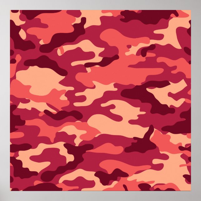 PÓSTER CAMO MARTIANO DESERTO / PATRÓN DE DAZZLE CAMOUFLAG (Frente)