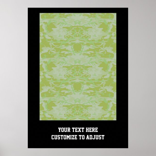 Póster Camo verde (Frente)