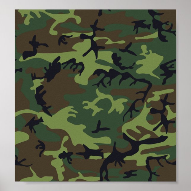 Póster Camouflage Green (Frente)