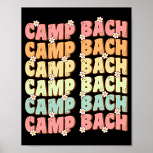 Póster Camp Bach Groovy Bride Squad Camping Bachelorette