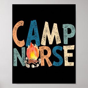 Póster Camp Nurse Retro