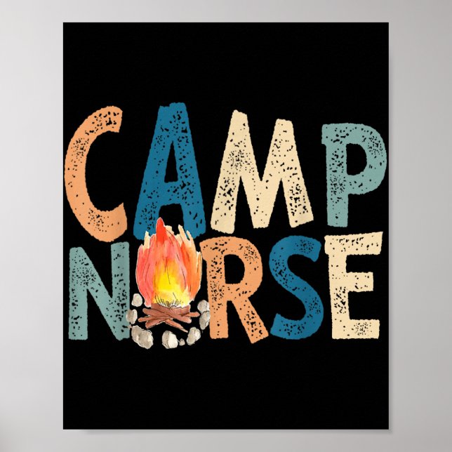 Póster Camp Nurse Retro (Frente)