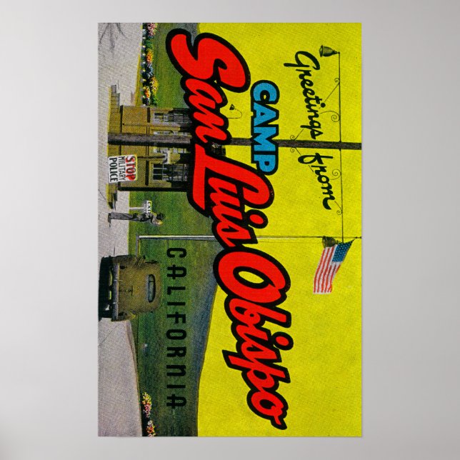 Póster Camp San Luis Obispo, California (Frente)