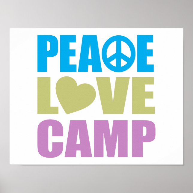 Póster Campamento de amor por la paz (Frente)