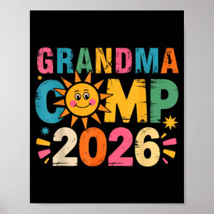 Póster Campamento de la abuela 2026 vacaciones familiares