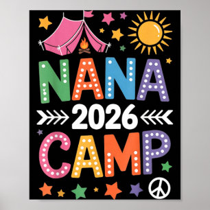 Póster Campamento de Nana 2026 Vacaciones Familiares Trip