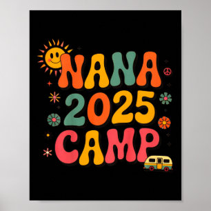Póster Campamento de Nana para Niños 2025 Vacaciones Fami