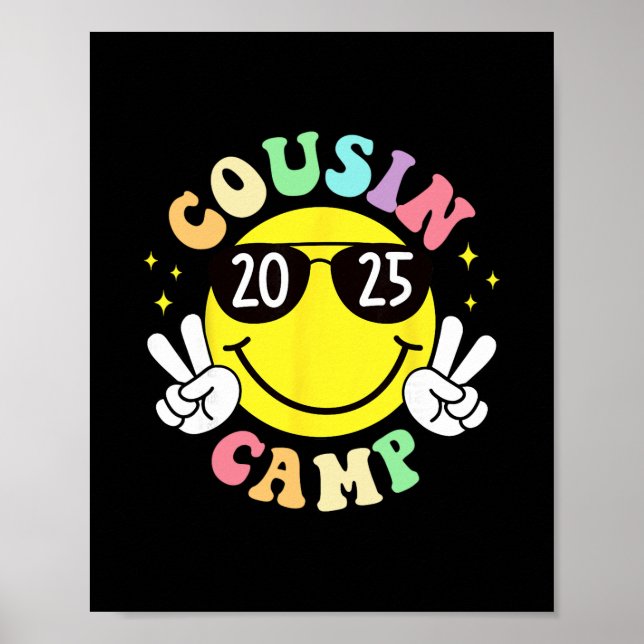 Póster Campamento de primos 2025 Campamento Fogata Vacaci (Frente)