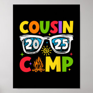Póster Campamento de primos 2025 Vacaciones familiares Ca