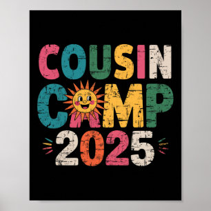 Póster Campamento de primos 2025 Vacaciones familiares Ca